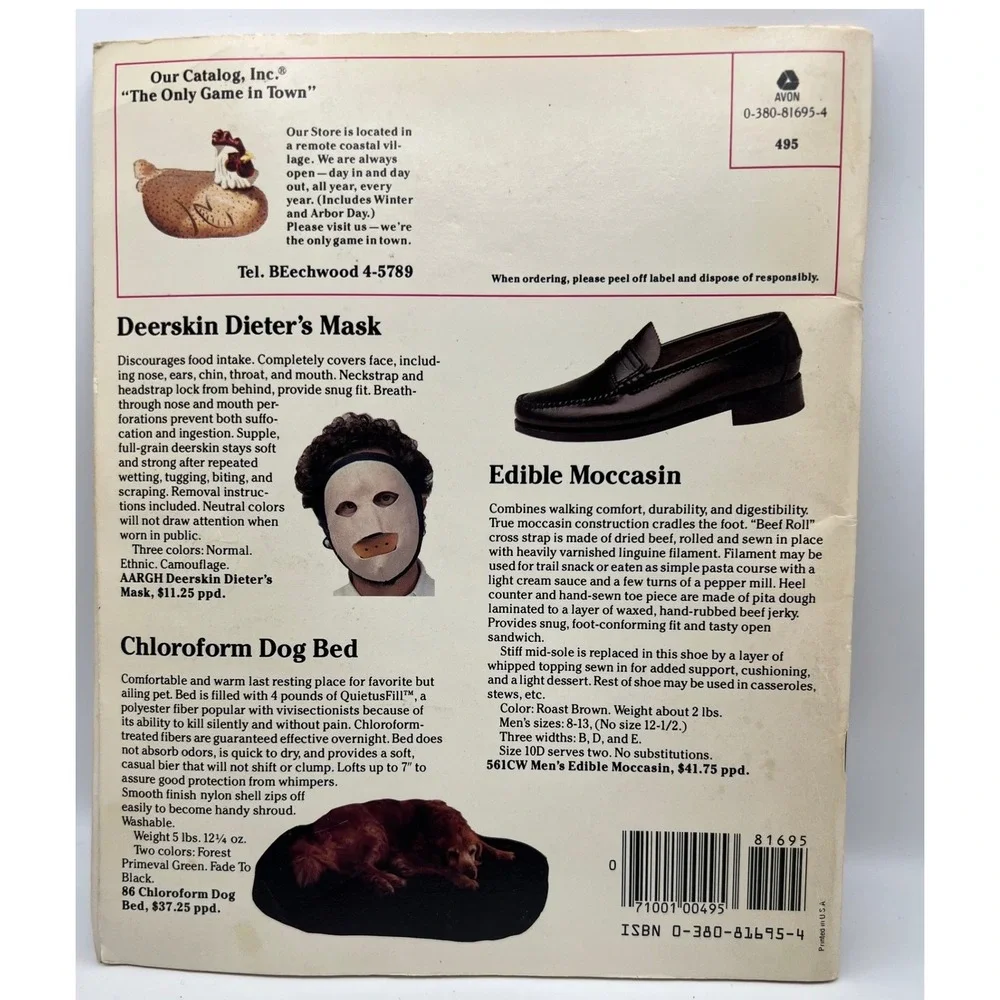 Items From Our Catalog Book Alfred Gingold 1982 Satire Humor Spoof VTG Comedy